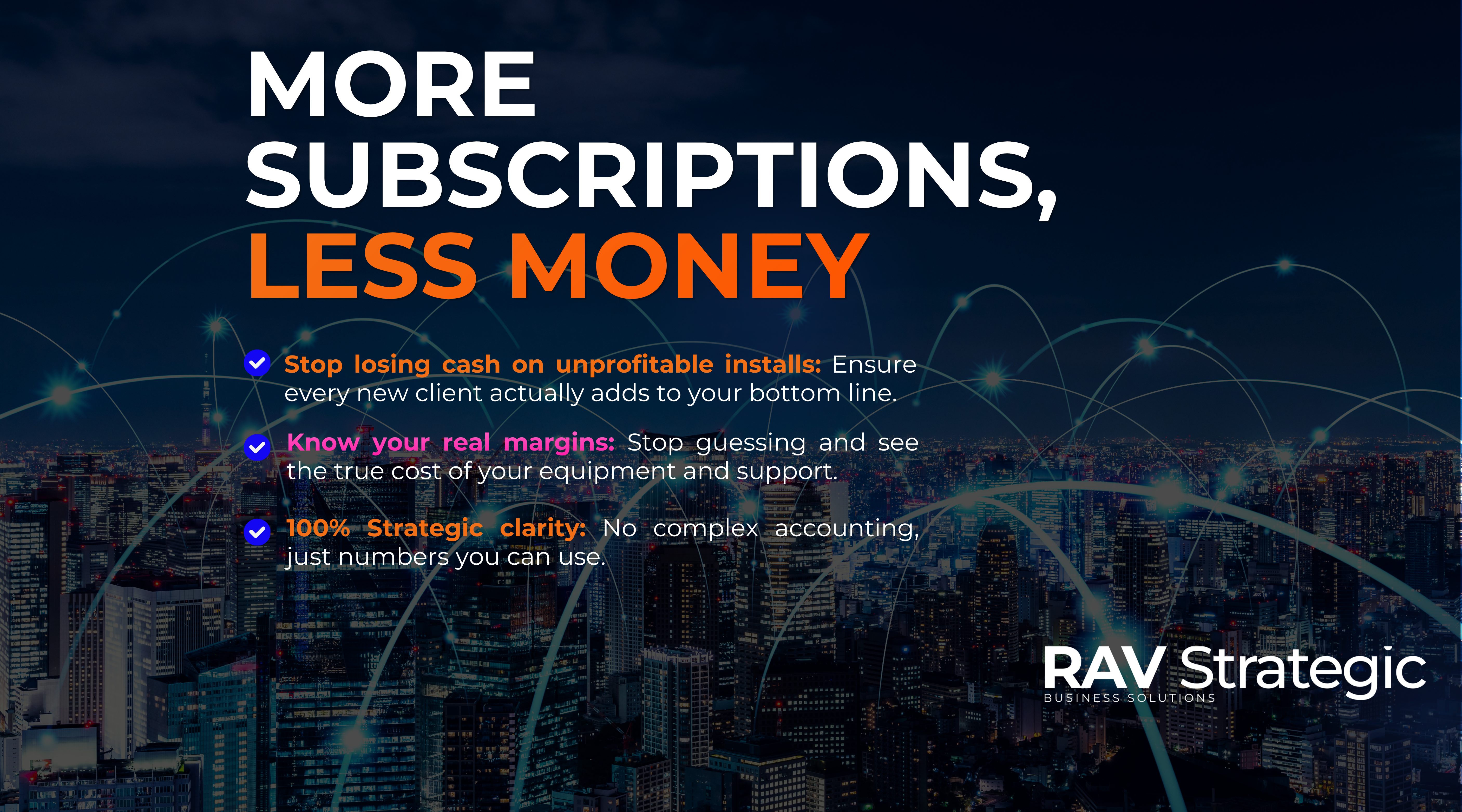More Subscriptions, Less Money — key financial clarity bullets